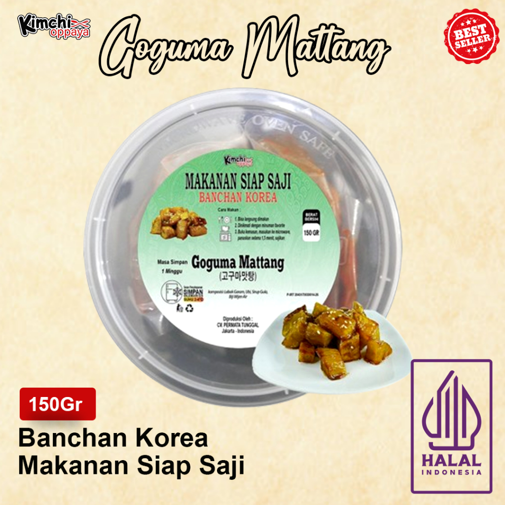 

Goguma Mattang Kimchi Oppaya Korean Candied SweetPotato 150Gr