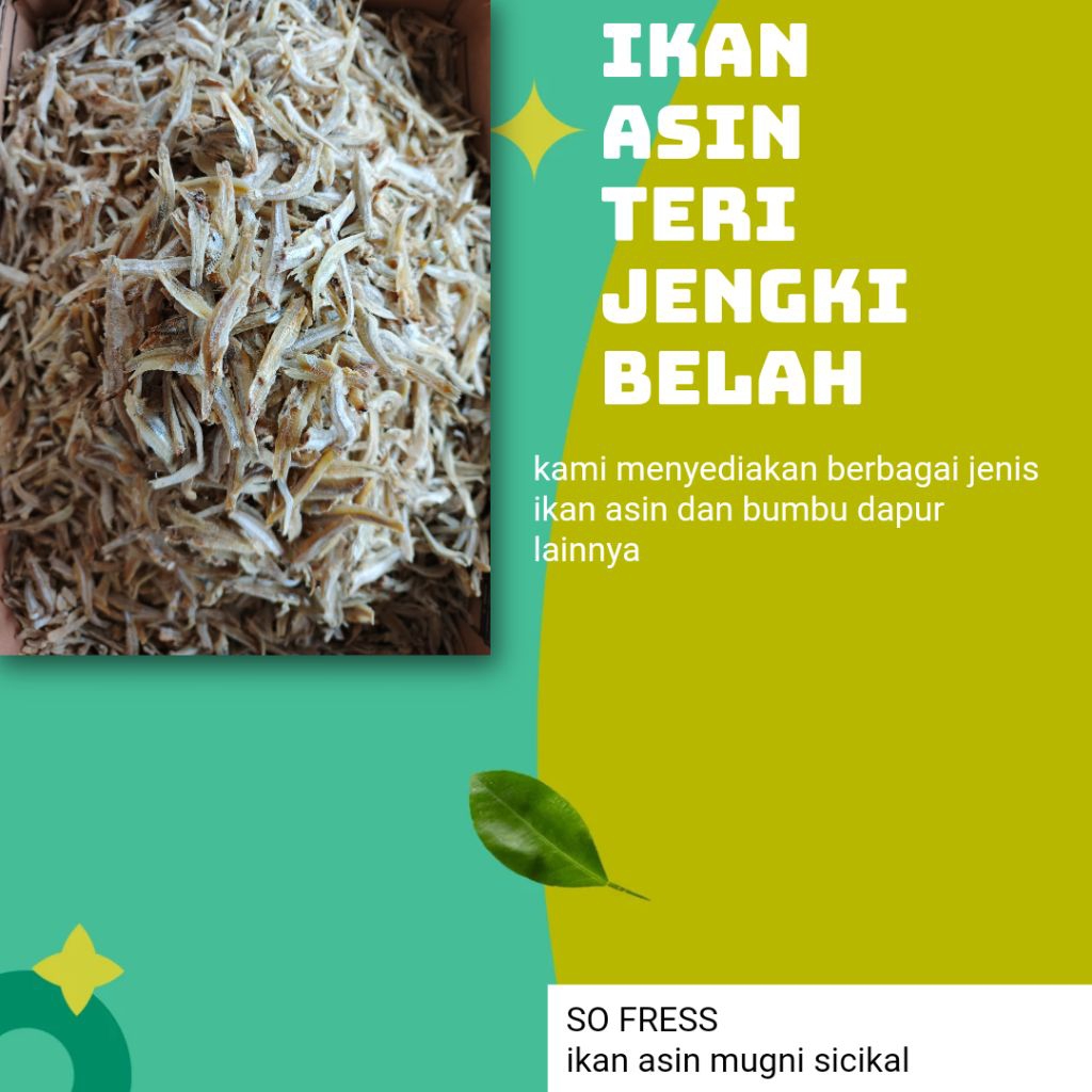 

Grosir ikan asin, ikan asin jengki belah, ikan belah, ikan asin murah, berat 1000gram..
