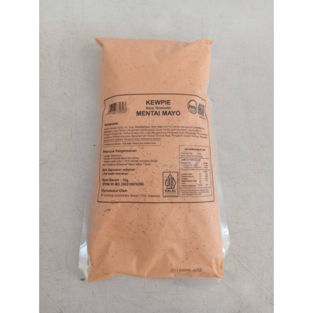 

kewpie teremulsi mentai mayo (saus mentai) 1 kg