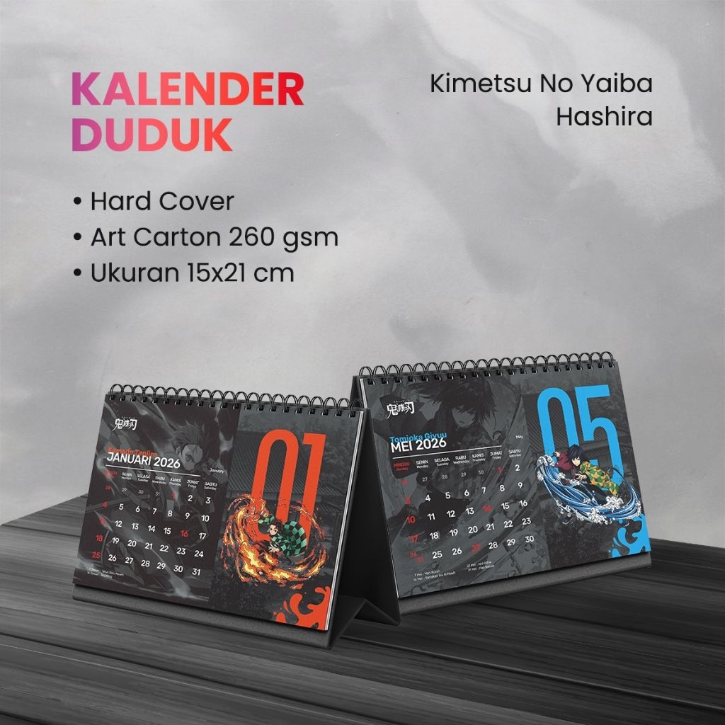 

Kalender Duduk 2026 Hashira Kimetsu No Yaiba
