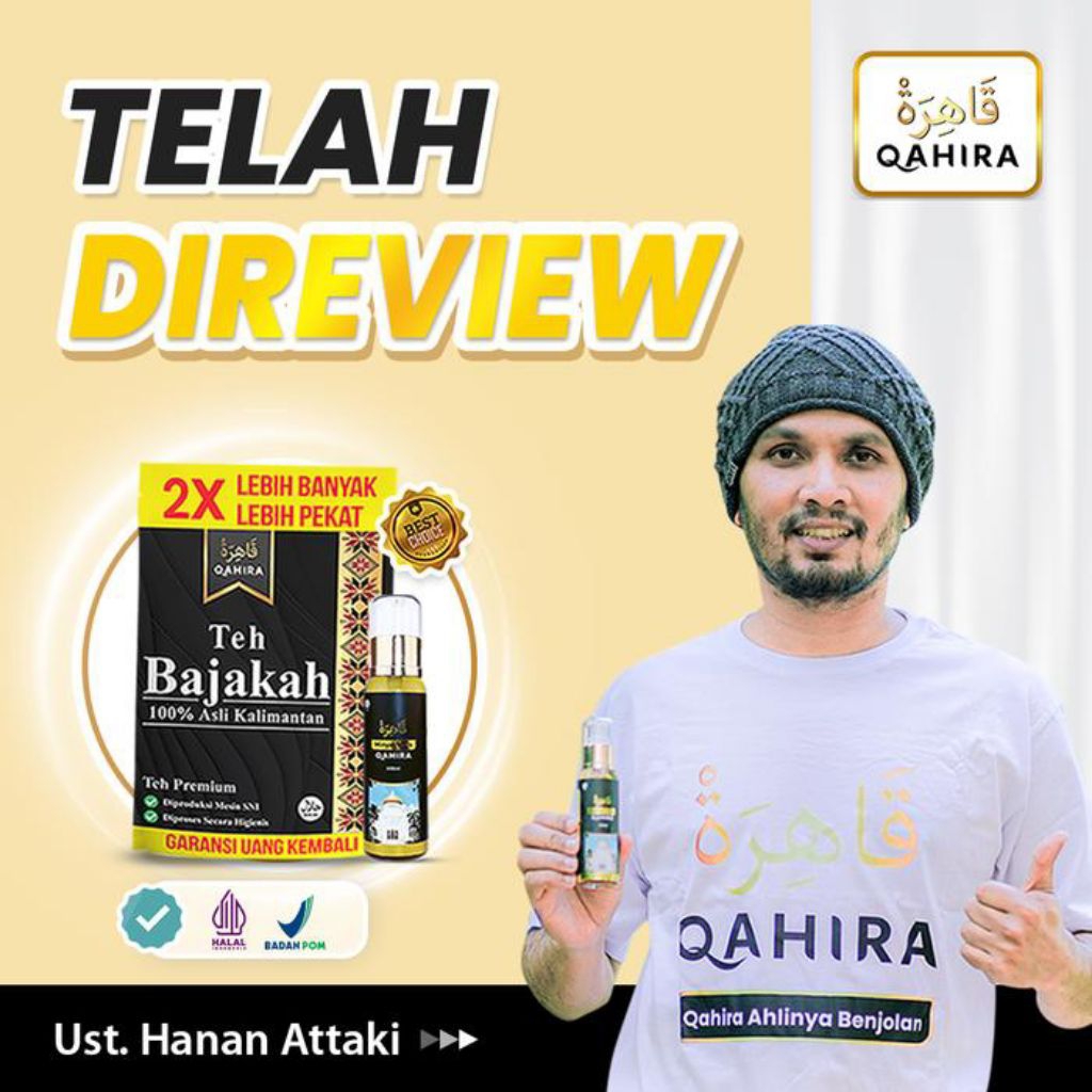 Qahira Minyak Oles & Teh Bajakah Asli - 1 Botol Minyak