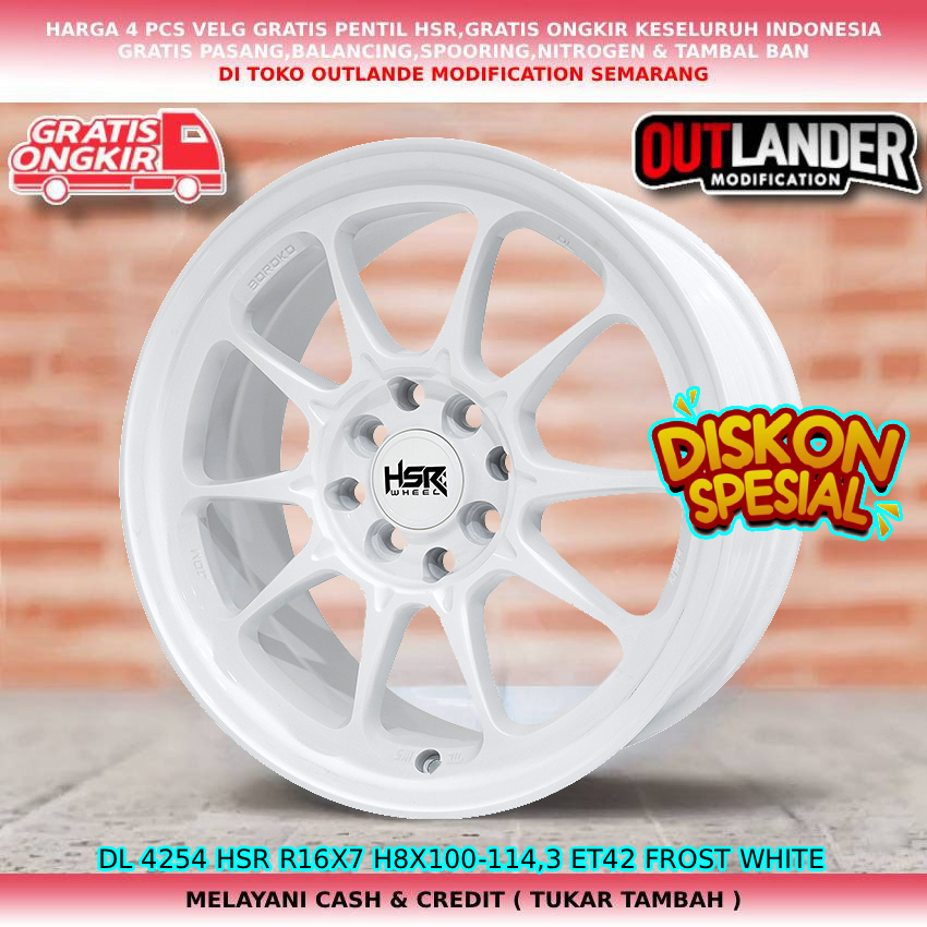 velg hsr velg R16 untuk mobil Kijang LGX Veloz Avanza Livina Galant Hiu Colt dll hsr DL r16