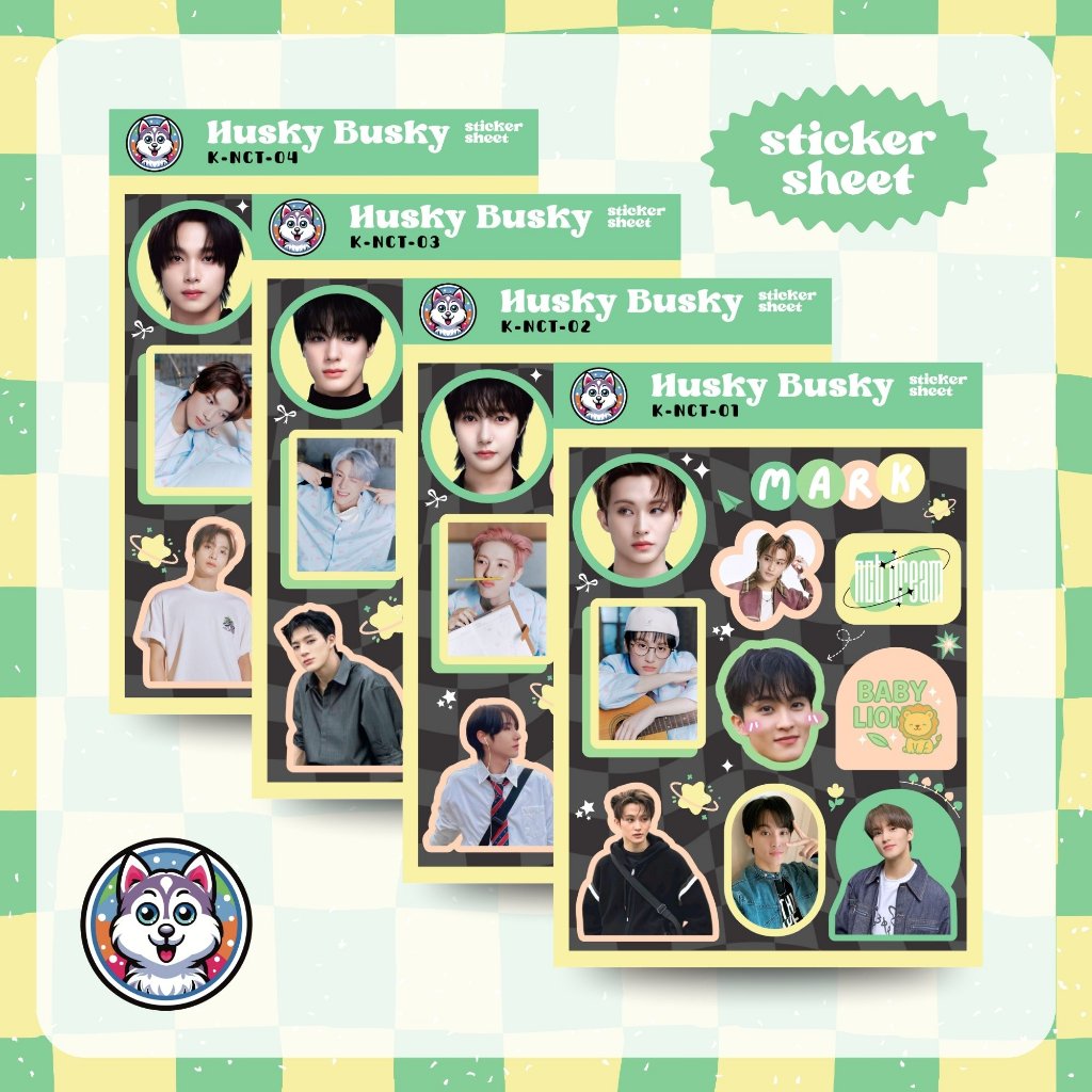 

NCT Dream stiker vinyl kiss cut A6 (NCT sticker sheet fankit dekorasi laptop hp lucu)