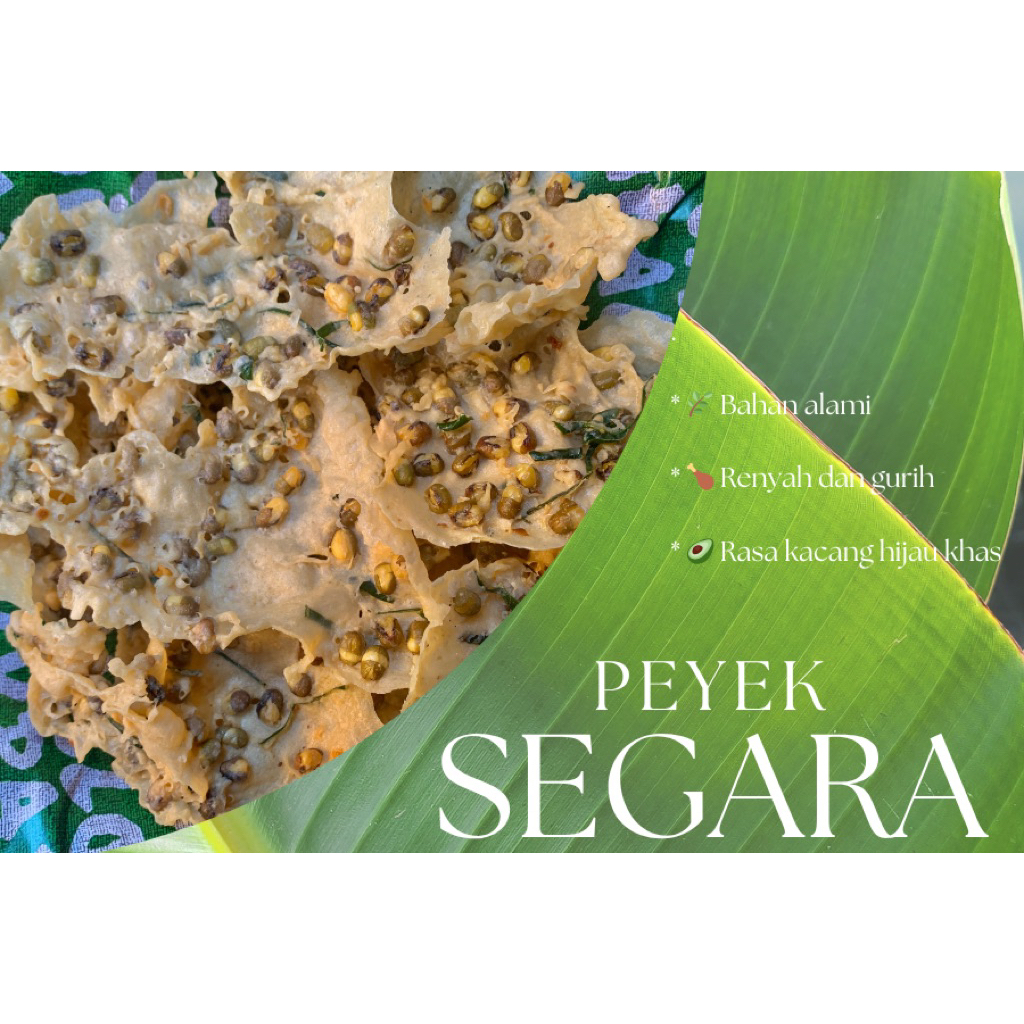 

Peyek Segara | Rempeyek Kacang Hijau Daun Jeruk Kemasan 50gr