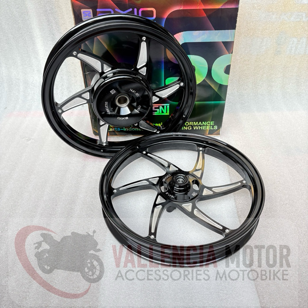 VELG AXIO SIXSTAR VARIO110/125/150/ BEAT/SCOOPY/GENIO/SPACY RING 14 VELG AXIO P6 SIXSTAR MIO SPORTY