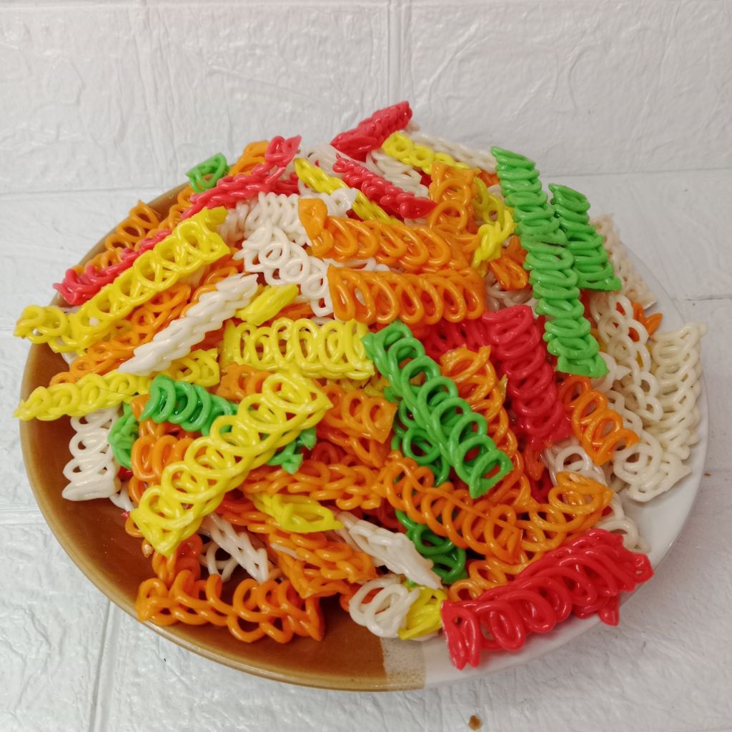 

500 gram kerupuk rantai super buat toping seblak