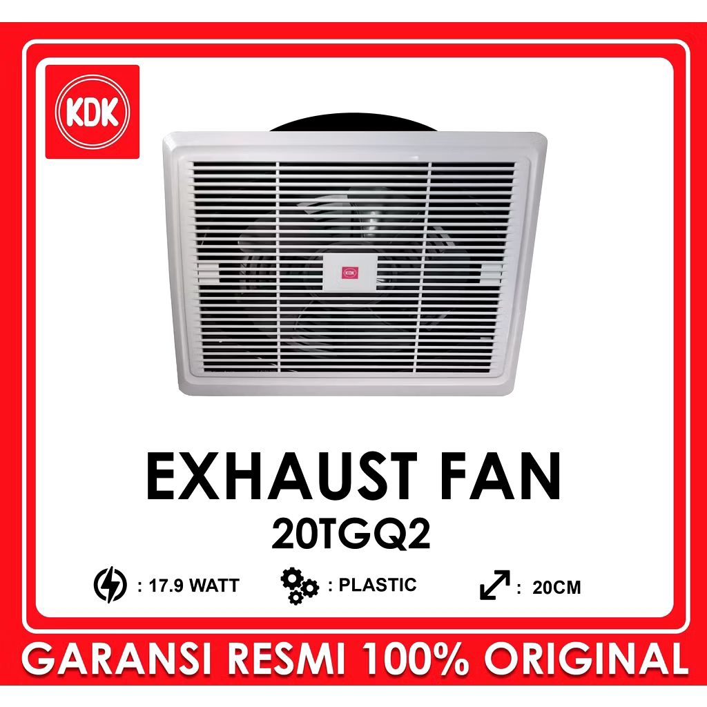 KDK Ceiling Exhaust Fan 8 Inch 20TGQ Exhaust plafon low watt