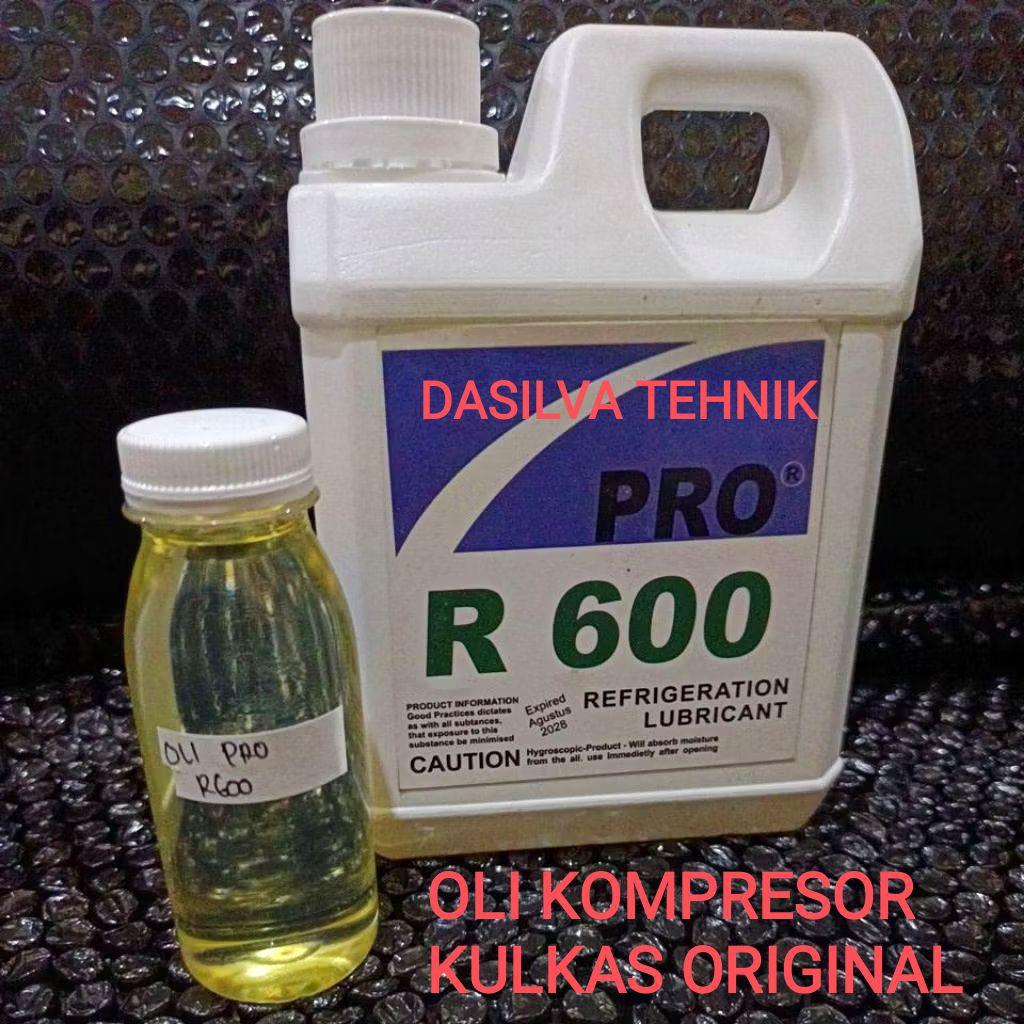 OLI PRO R600 COMPRESSOR KULKAS / PENDINGIN REFRIGERATION LUBRICANT 100 ml  # OLI KOMPRESOR / MESIN F