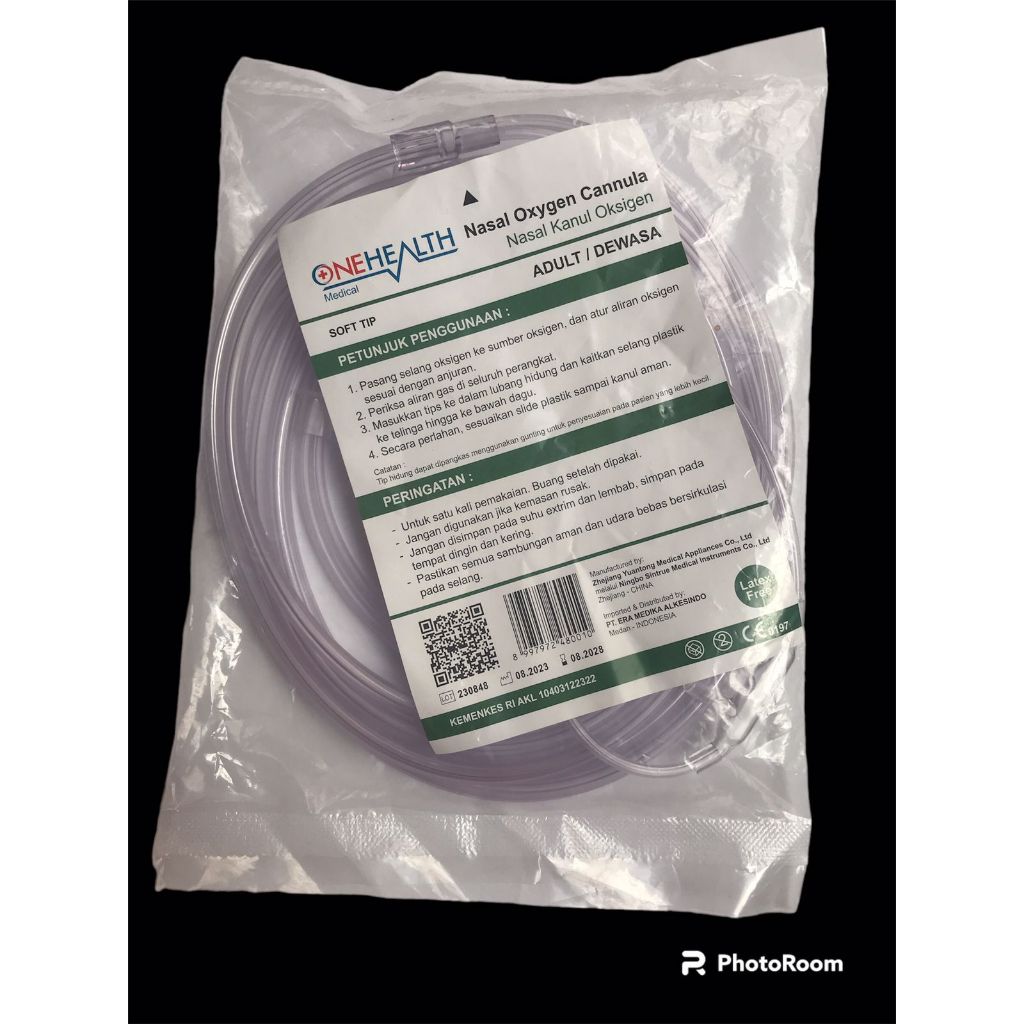 Nasal canula oksigen Selang Nasal Oksigen
