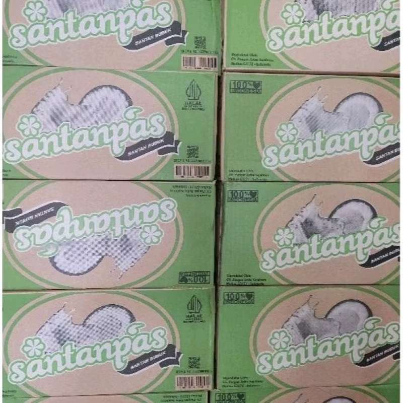 

Santan Bubuk Santanpas 1 dus Isi 12 renteng , 120 saset