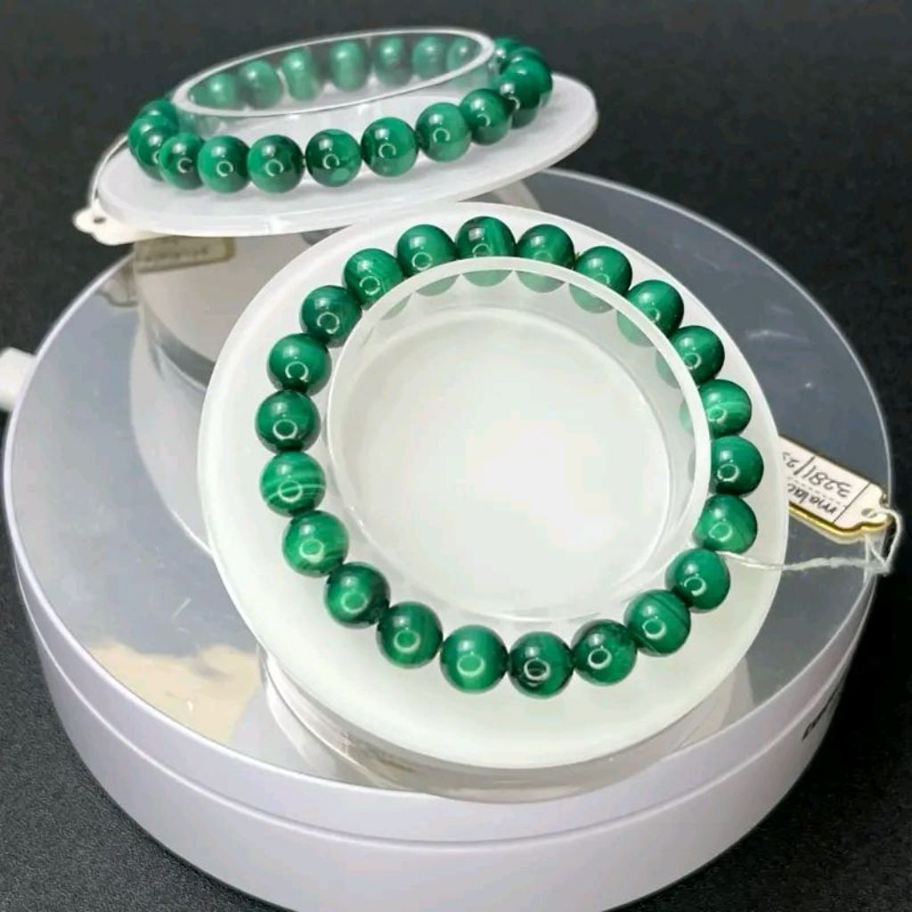 Malachite natural crystal bracelet 