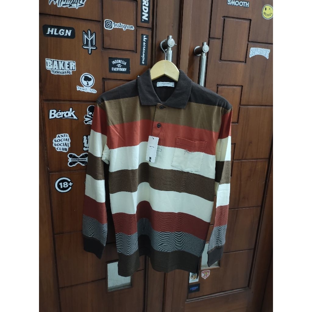 Kaos Polo Hassenda UK M Lengan Panjang, Motif I,100%Original&Murah