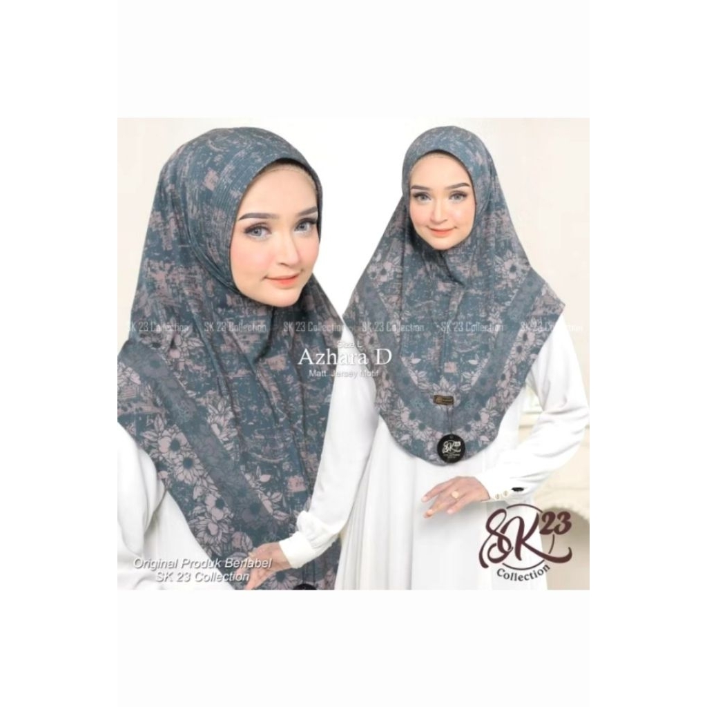 Jilbab SK 23 Jilbab Motif Jilbab Bergo SK 23 Azhara