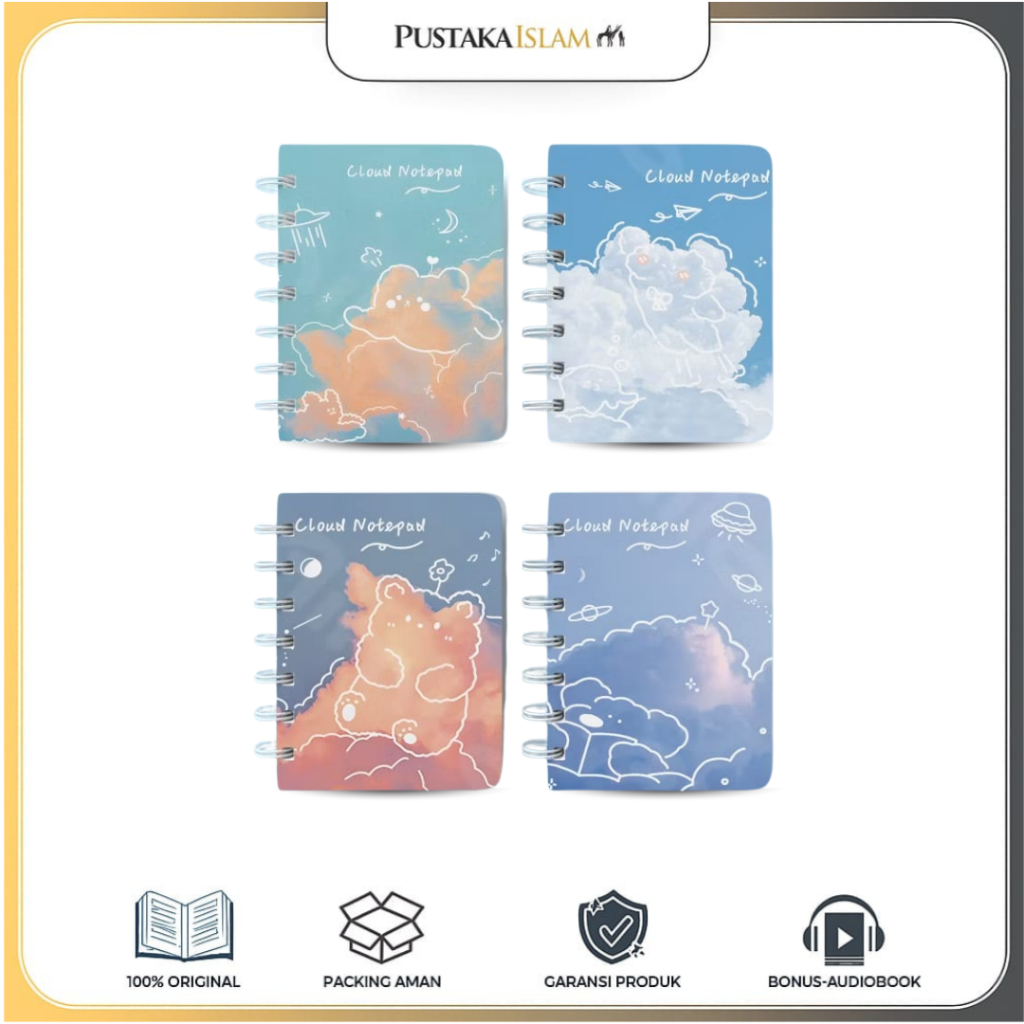 

Buku Notebook Aesthetic Motif A7 - Buku Catatan Spiral Lucu