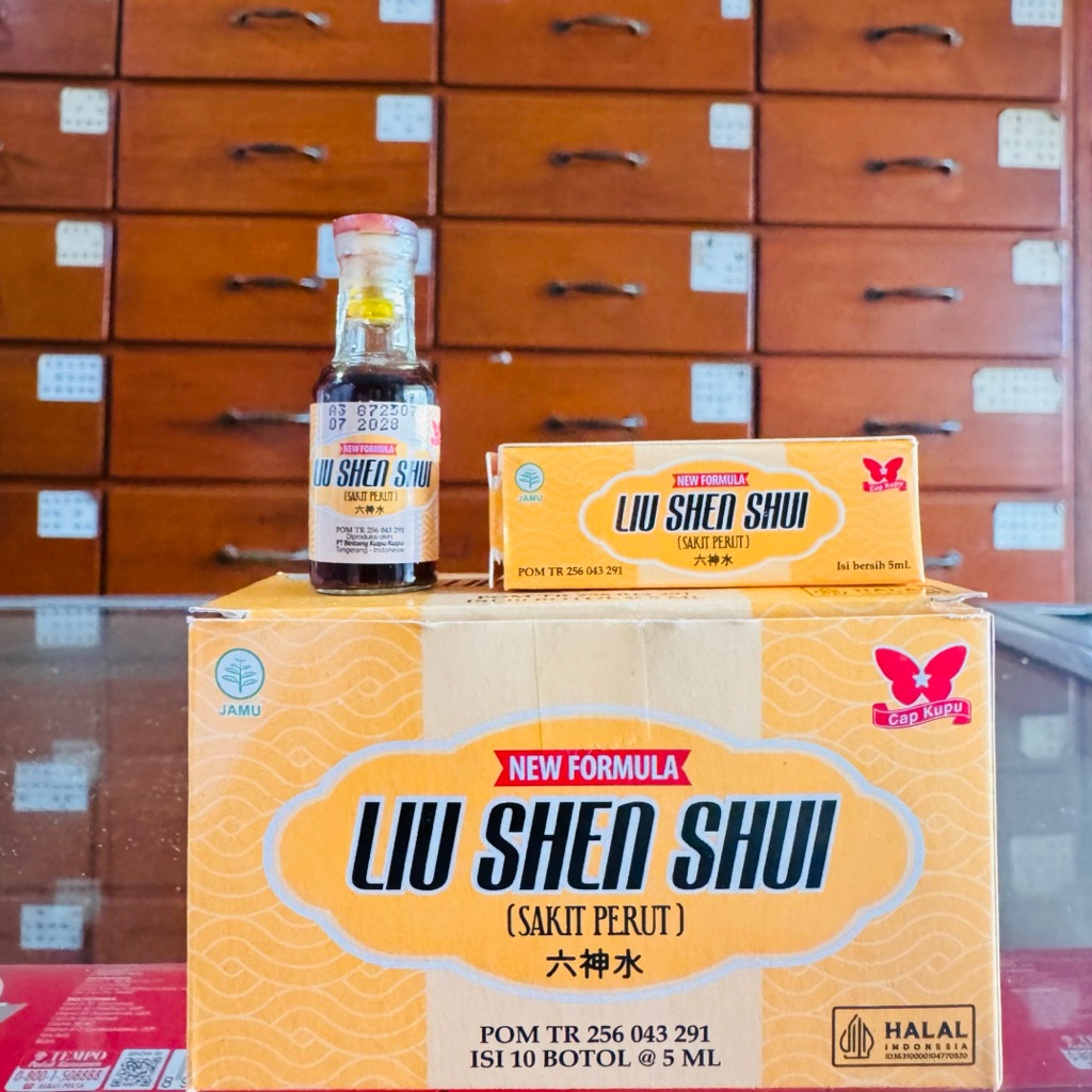 liu shen shui new formula cap kupu kupu sakit perut sakit perut mual muntah diare