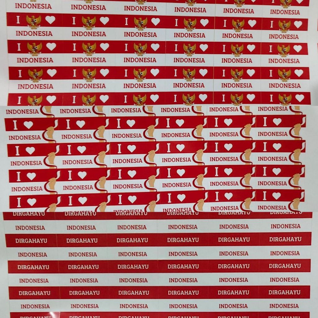 

sticker m/p untuk pipi