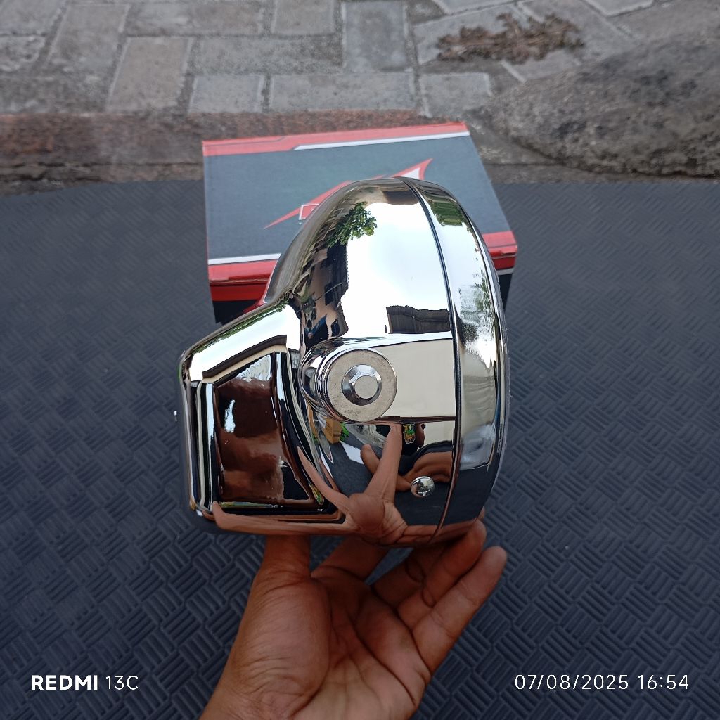 Lampu Depan Ninja SS Batok Ninja SS Headlamp Ninja SS HMA Bulat Crom KW Super