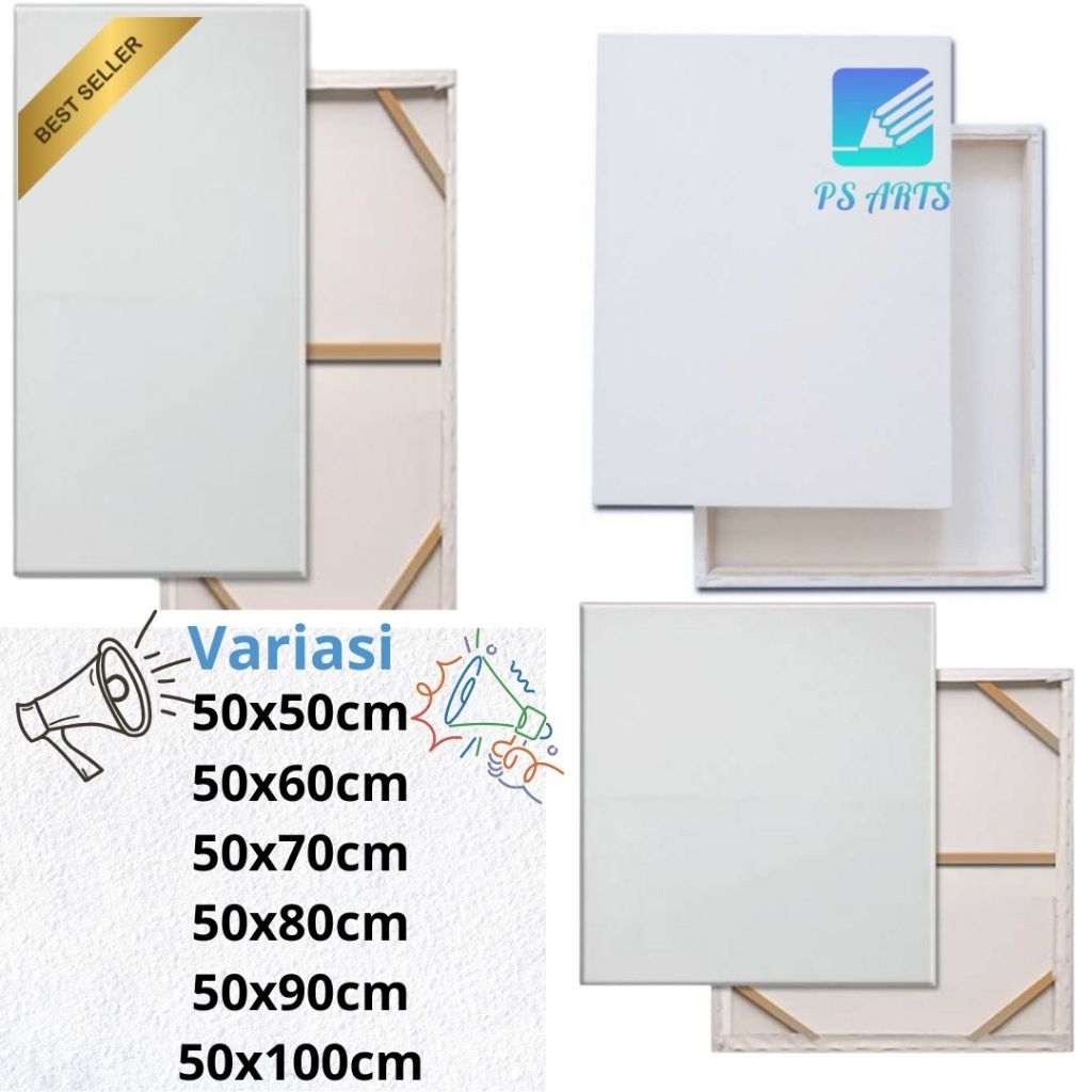 

Kanvas Lukis Premium 50x50cm - 50x100cm / Kanvas Lukis Media Lukis Artist 50cm / Kanvas Lukis Pro