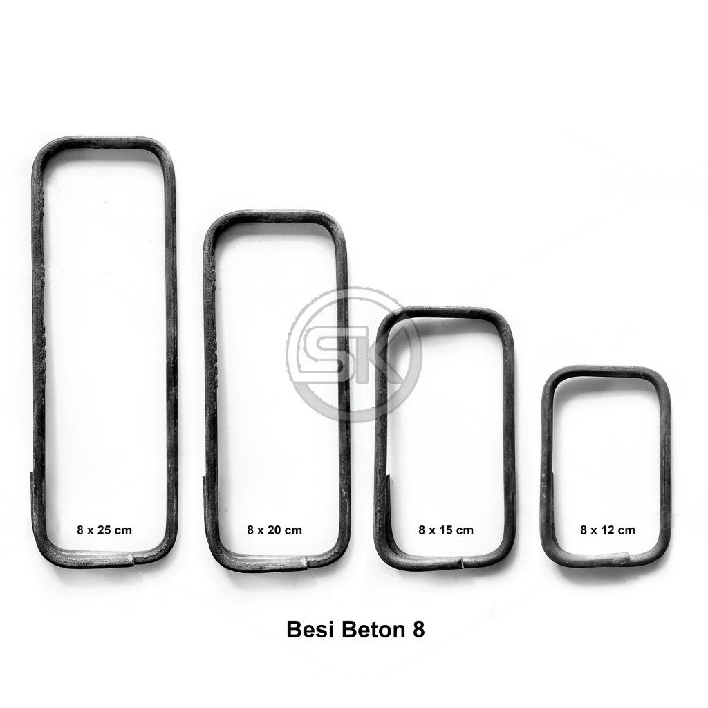 [1025-B8] Ring Cincin Besi / Behel/ Begel 10 x 25 cm, Besi 8