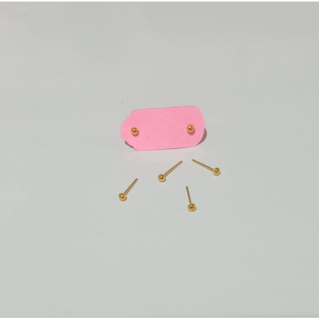 Anting Tindik Hidung Atau Tindik Bayi New Born Emas Muda 6K