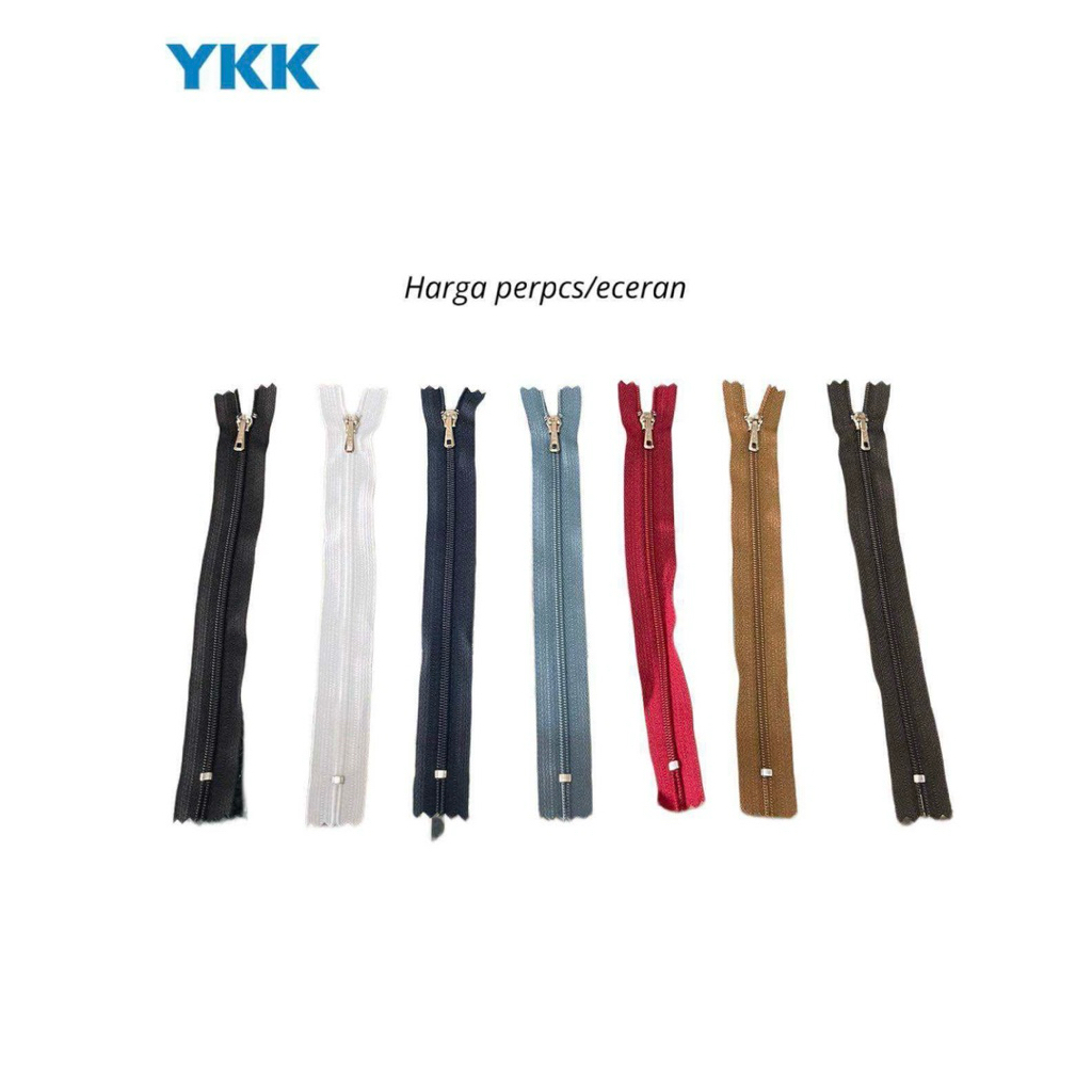1Pcs Resleting celana ykk/Zipper YKK/resleting YKK kepala besi/sleting ykk 8inch dan 7inch