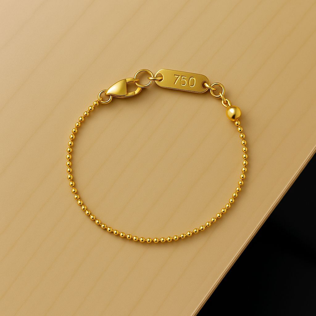 G247 Gelang Tangan Titanium Premium Wanita Simple Elegant Lapis Emas 18 KGP