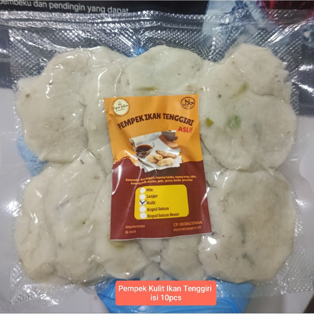 

Pempek Ikan Tenggiri Frozen/ Pempek Kulit Tenggiri Isi 10 pcs by Dapur Lafiza