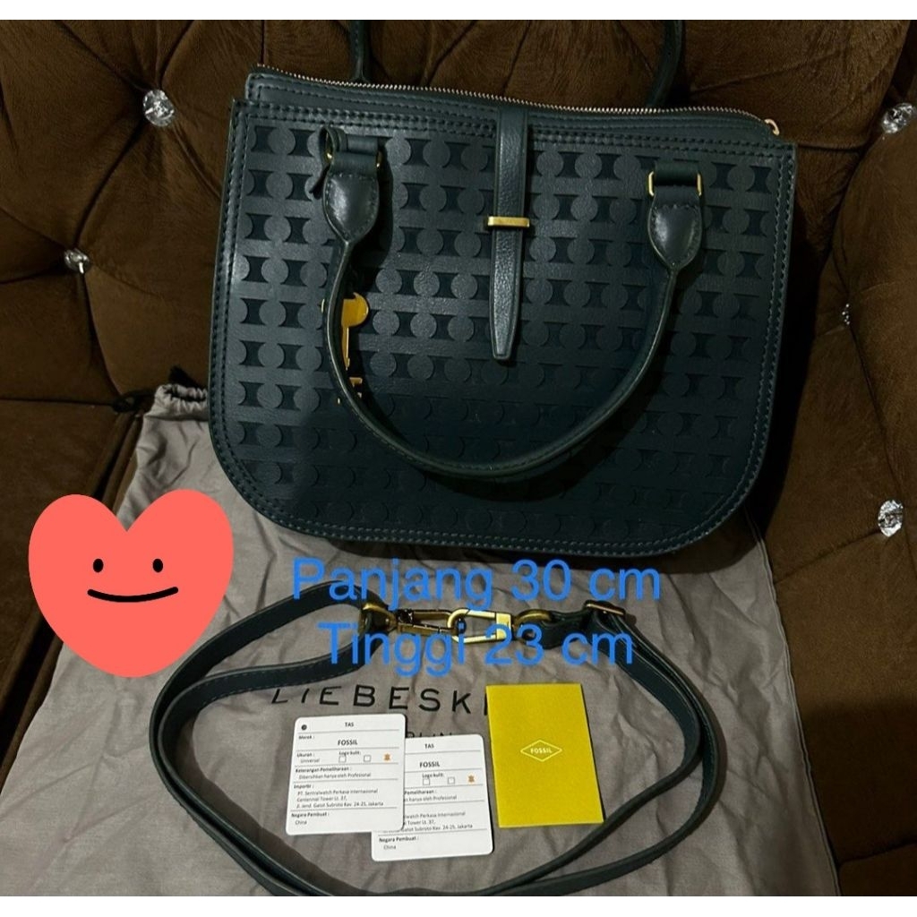 Tas FOSGREEN SATCHEL INDIANA 100% AUTH NBU NETT