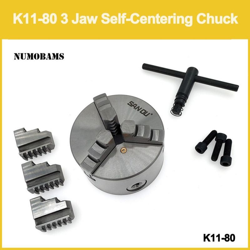 Claw Jaw 3 Bubut Sanou K11-80/100 Chuk Bubut / Penjepit Mesin / Untuk Three-Jaw Lathe -