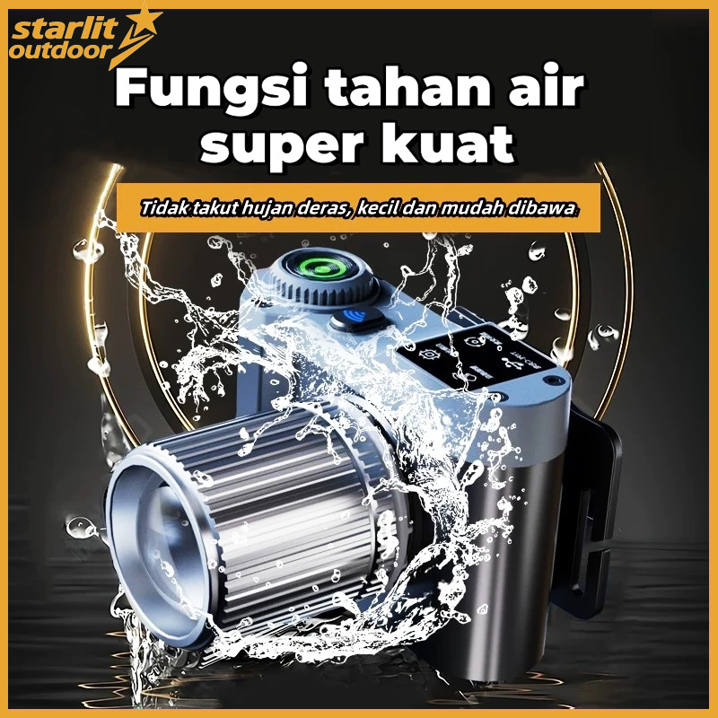 Laser putih Senter Kepala Led /lampu senter kepala / lampu depan tahan air sensor gerak/LED senter s