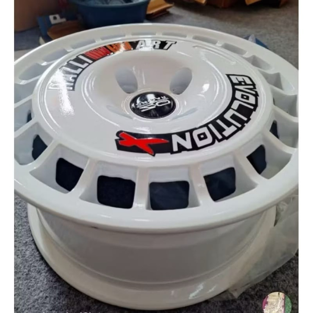 Stiker Velg Rally Evalution X R15