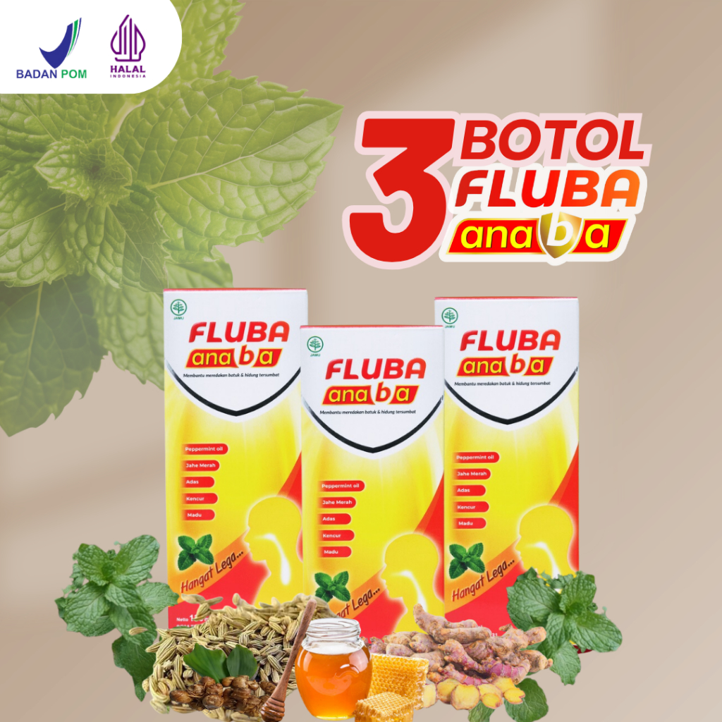 

Fluba Anaba Madu Herbal Melegakan Tenggorokan 3 Botol - 130 ml