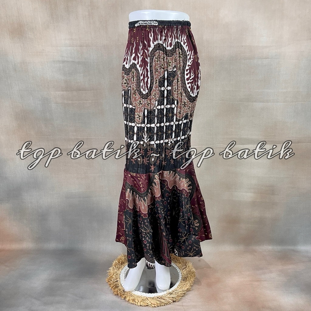TGP Batik - Rok Plisket Duyung || Rok Batik Kondangan || Bawahan Kebaya Modern || Rok Batik Wisuda