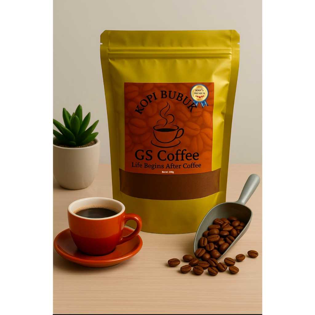 

( 200g) KOPI HITAM BUBUK GS PREMIUM – KOPI HITAM PREMIUM QUALITY – KOPI HITAM PREMIUM