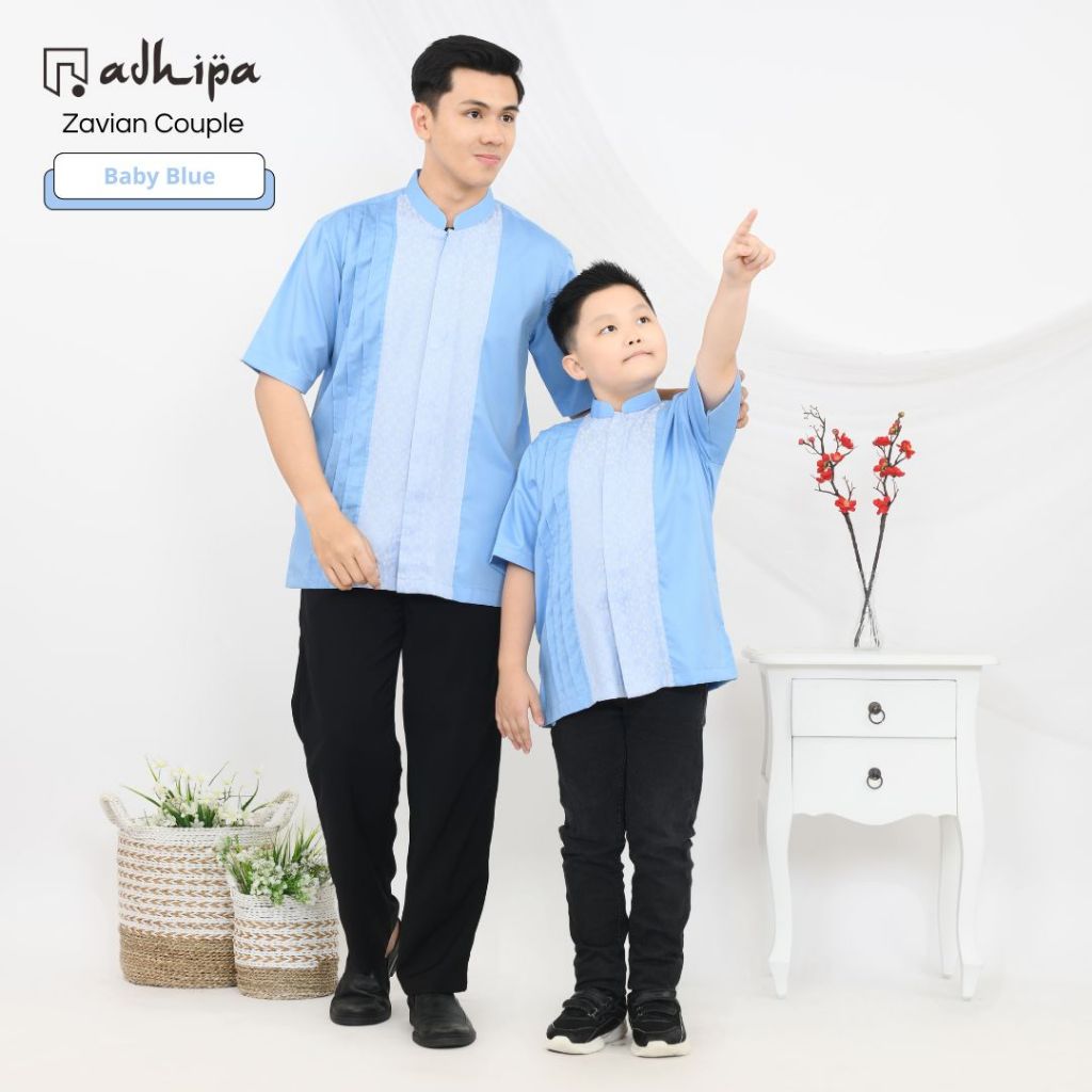 Adhipa Koko Couple Zavian Reborn Ayah dan Anak Baby Blue