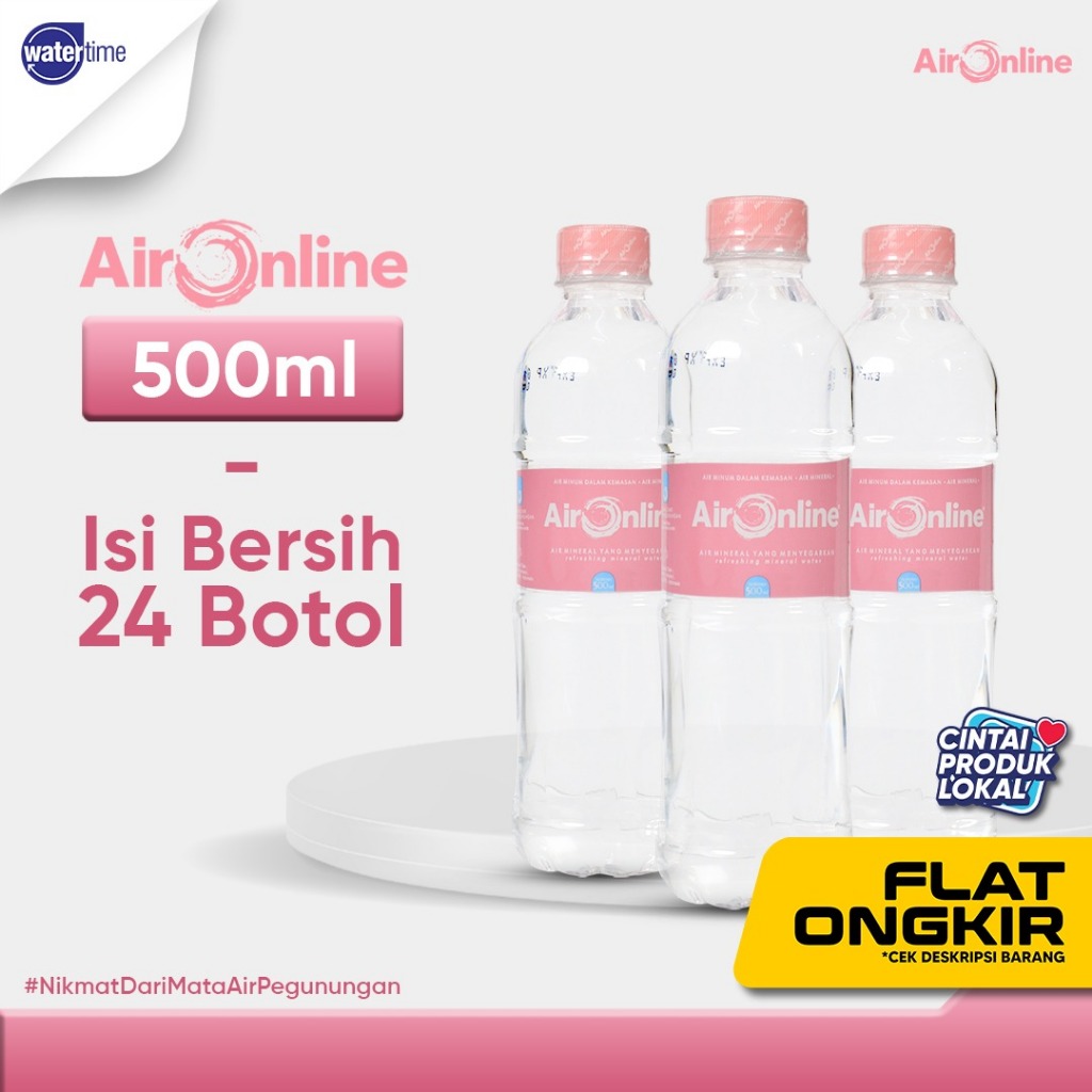 

Air Online Botol Kemasan 500ml Isi 24 Botol