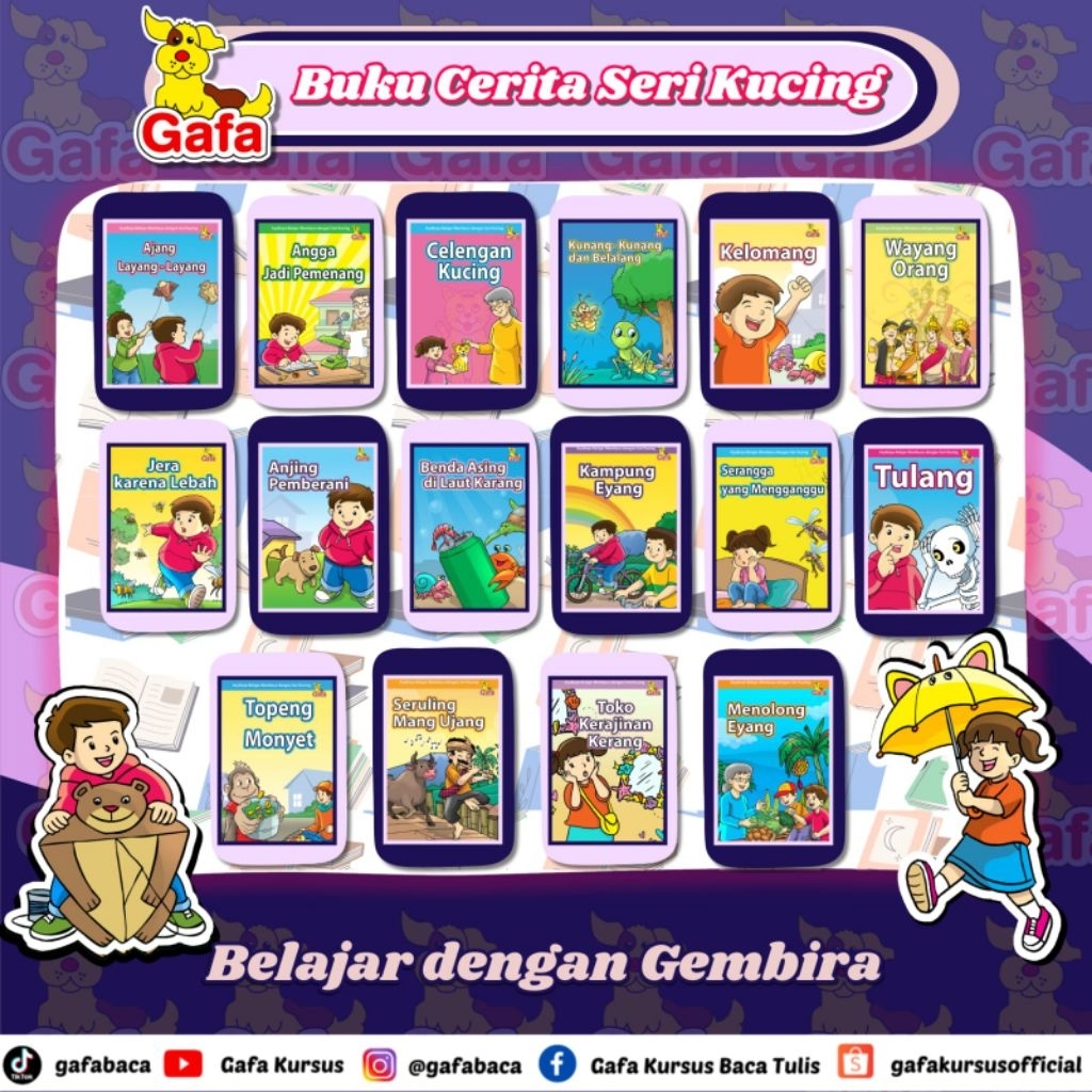 GafaBaca - Buku Cerita Gafa Seri Kucing (Buku Cerita Anak, Buku Bacaan Anak.)