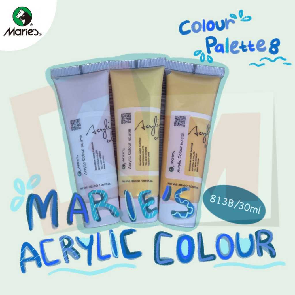 [Colour Pallete 8] Cat Akrilik Marie's 30ml 813B / Maries Acrylic Paint Color Tube 30 ml