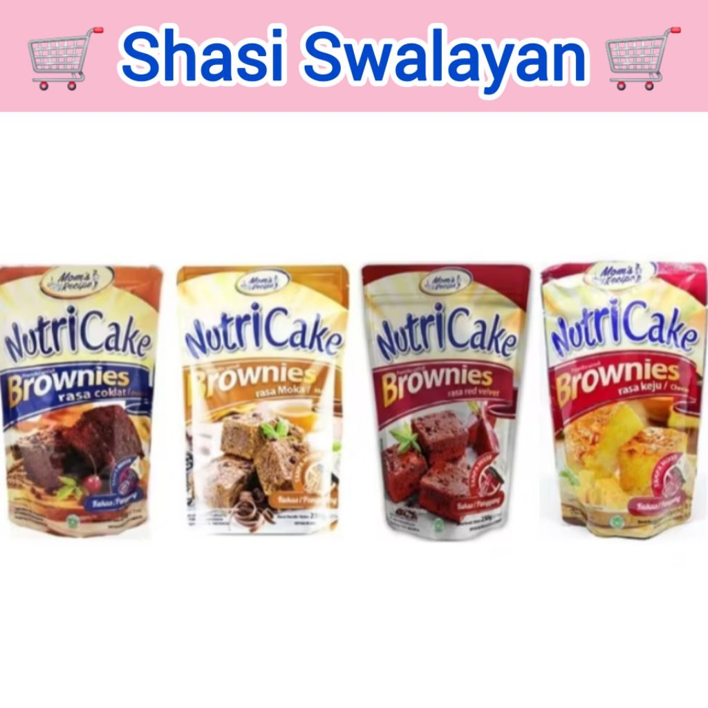 

Nutricake Brownies Coklat/ Keju/ Moka/ Red Velvet