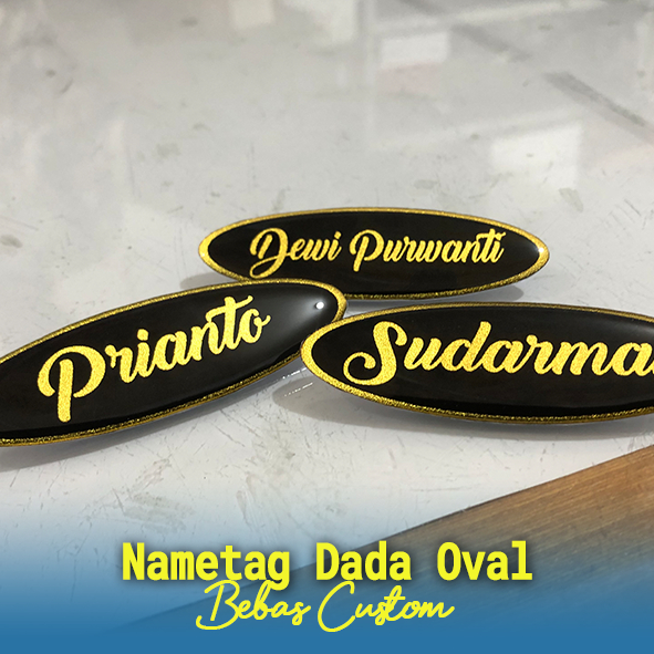 

Nametag Oval, Nametag Custom, Nametag Osis, Nametag Pengurus, Nametag Sekolah, Nametag Pegawai