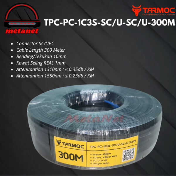 Kabel Precon FO SC 300 M Preconnectorized Dropcore 300 Meter