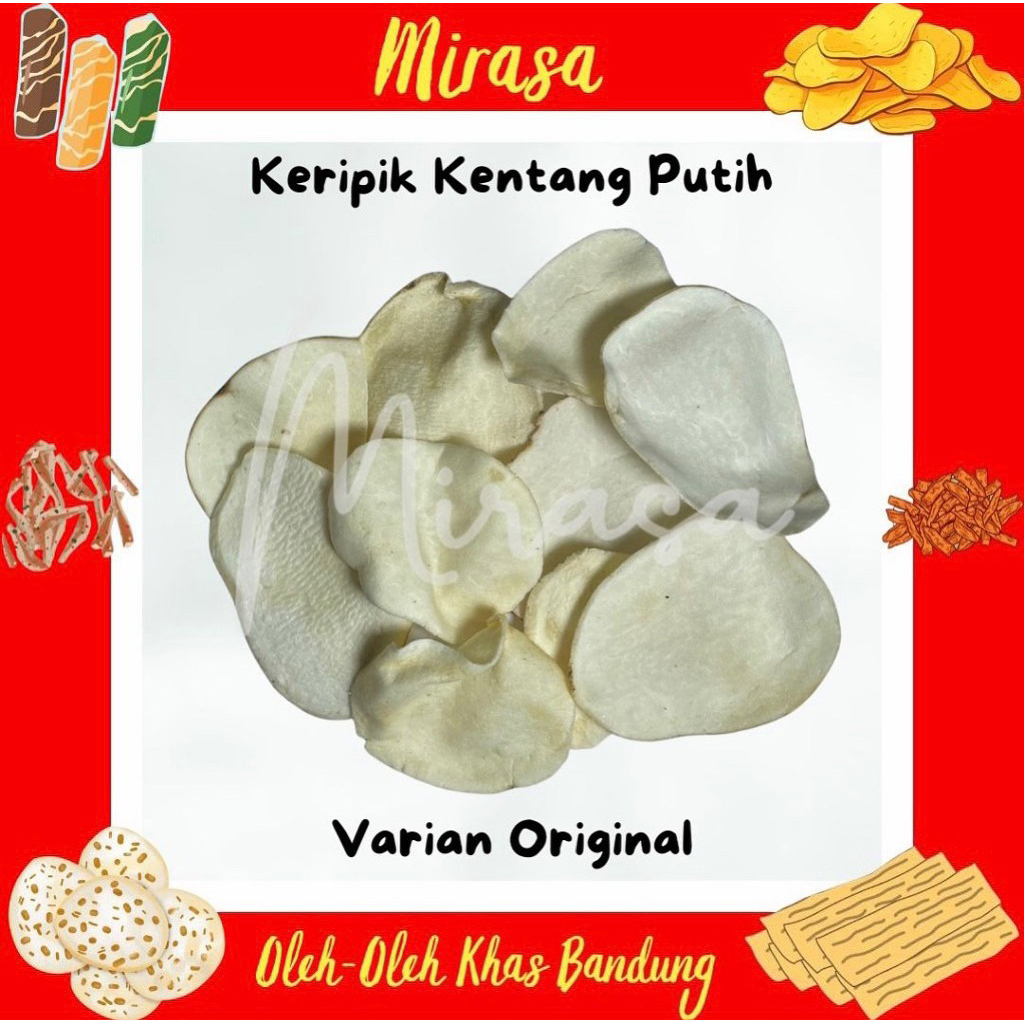 

Keripik Kentang Putih| Kemasan Berat 100g