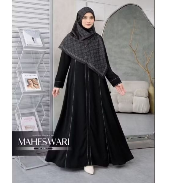 Gamis Hitam Maheswari
