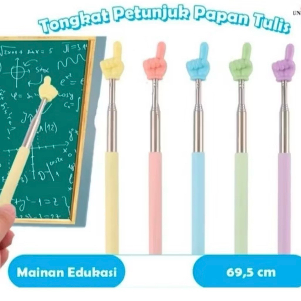

376 Tongkat Penunjuk Papan Tulis Teleskopik Extendable Tongkat Pointer Papan Tulis Praktis