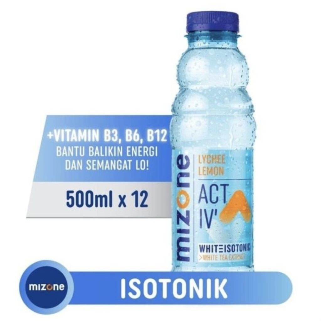 

Mizone kardusan karton isi 12 botol @ 500ml