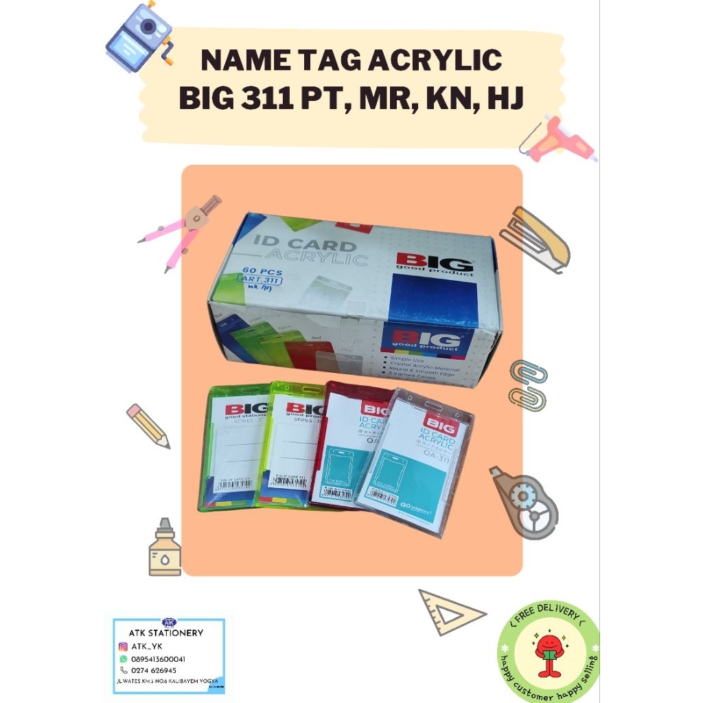 

Name Tag Acrylic Big 311