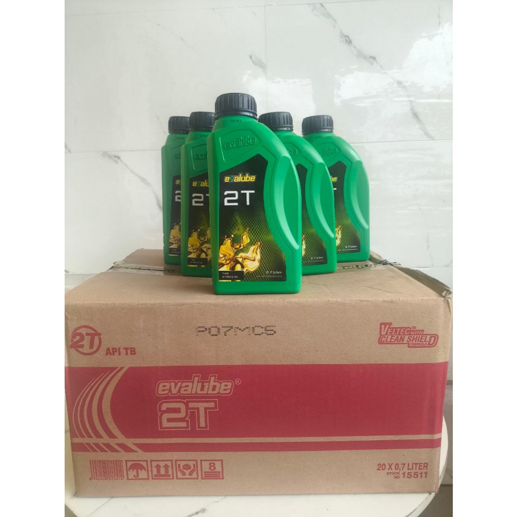 OLI SAMPING 2 TAK EVALUBE 2T ( HIJAU )  / TB EVALUBE 2T / TB 700ML PERDUST ISI 20 BOTOL..