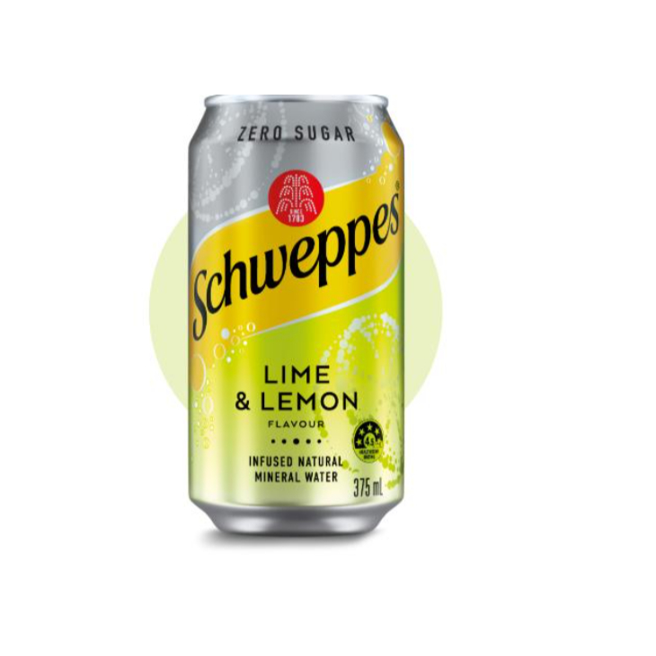 

Schweppes Lime lemon zero sugar