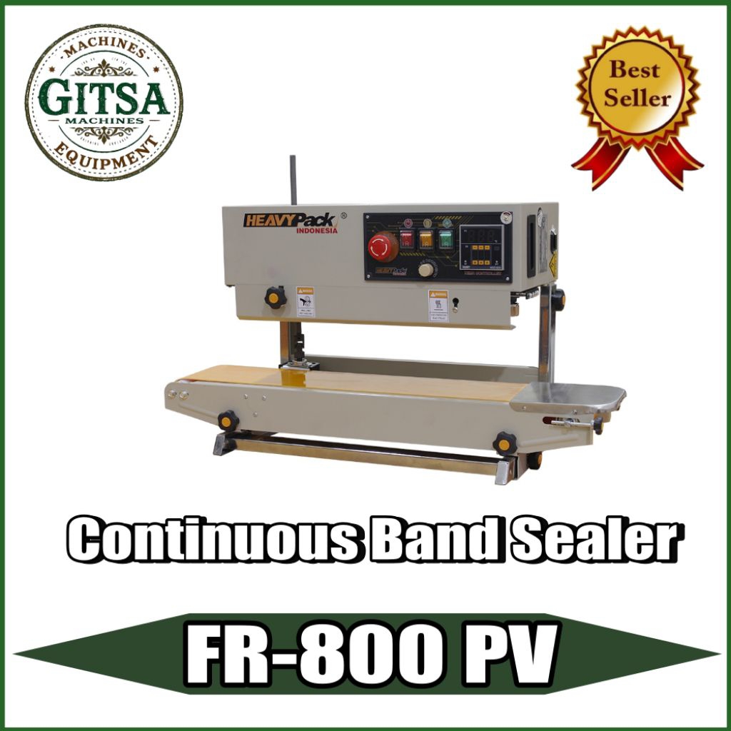 FR-800 PV Continuous Band Sealer Mesin Press Segel Plastik FR-800PV Vertikal