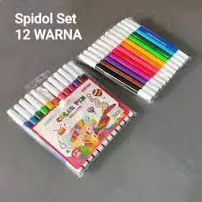 

Spidol 12 Warna Benefit / Spidol 12 Warna Murah / Spidol Set / Spidol